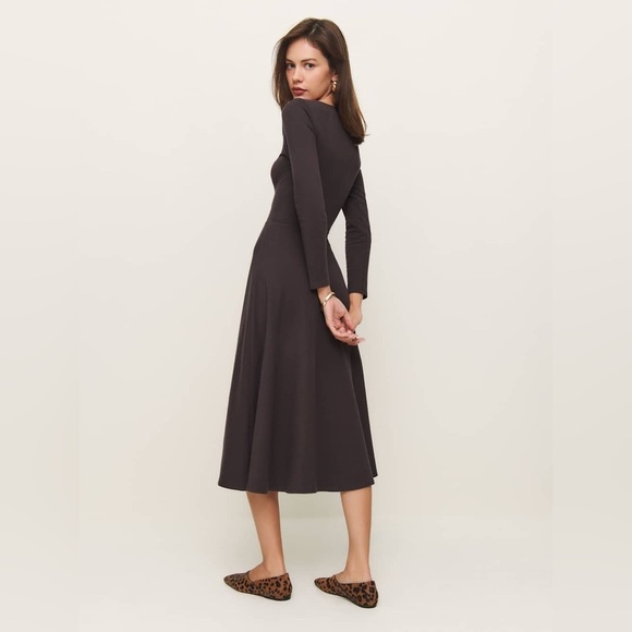 Reformation Wiley Knit Dress Large B2392 - Picture 4 of 6